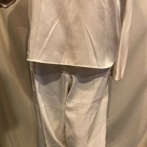 washable stretch crepe boot cut pants